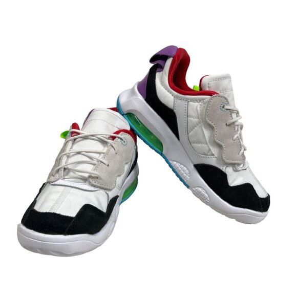 Nike Air Jordan Girl’s White Red MA2 Women Power Sneakers Sz 12C - New - Picture 8 of 12